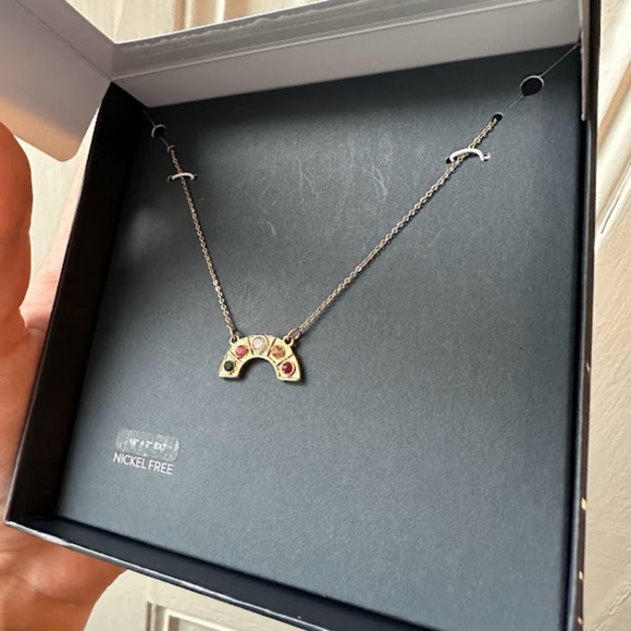Nordstrom Jewelry - Nordstrom NWT Womens Necklace Gift Box - Multi-color Rhinestone Rainbow